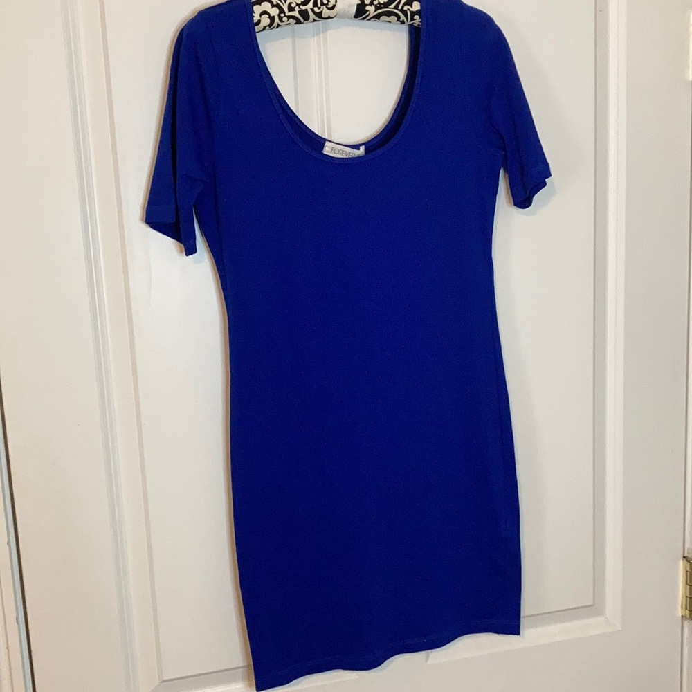 NWT blue cotton dress